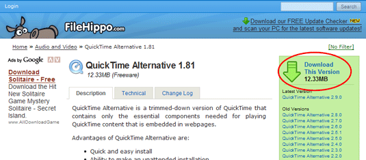 quicktime alternative 1.81